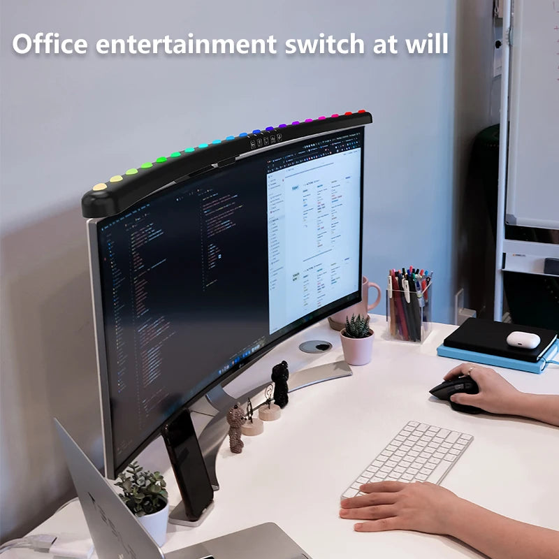 RGB Timed Monitor Light Bar Display LED Screen Hanging Night Light Dimming USB Decoracao Setup Gamer For Room Desk Accessories