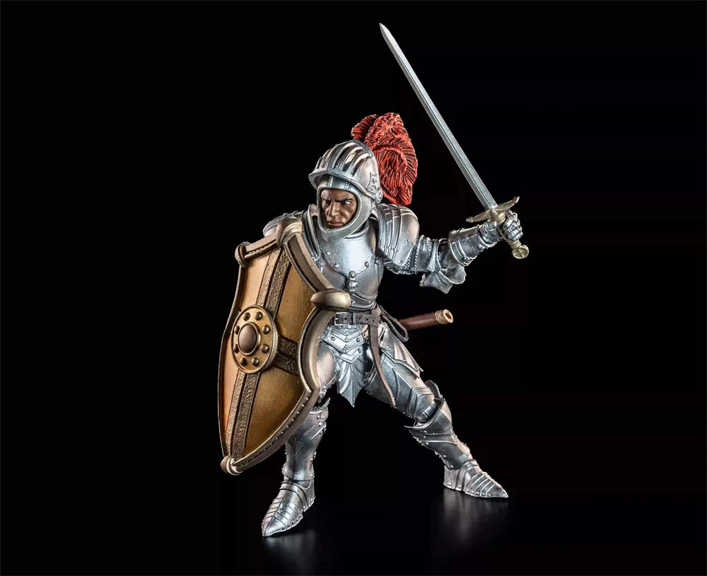 In Stock Four Knight Mythic Legions 1/12 Scale Male Soldier Silver Knight Delicate 7inch Full Set Action Figure Model Toys