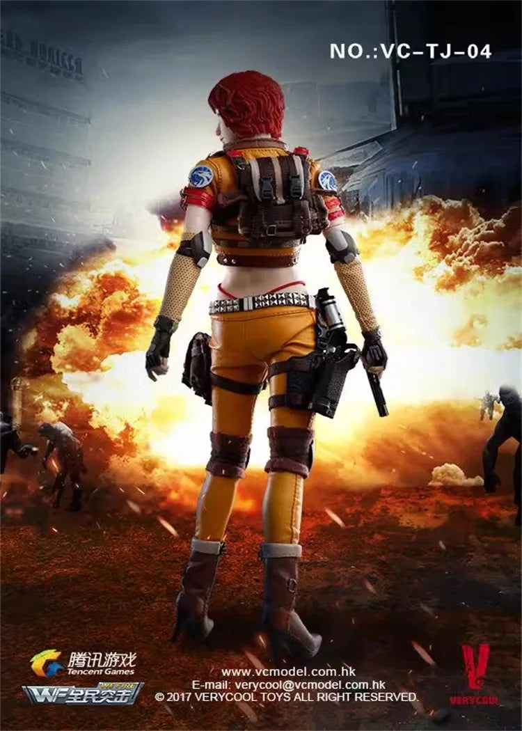 VERYCOOL VC-TJ-04 1/6 Soldier Female Mercenary Red Peach K Full Set 12'' Figure Model Toy In Stock