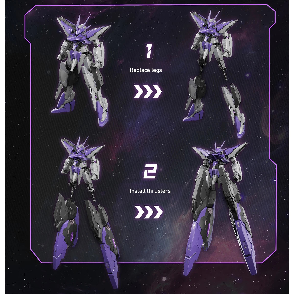 HIPLAY Iron Toys Frame Series STAR ABYSS Alloy Skeleton 1/100 Scale Model Kit