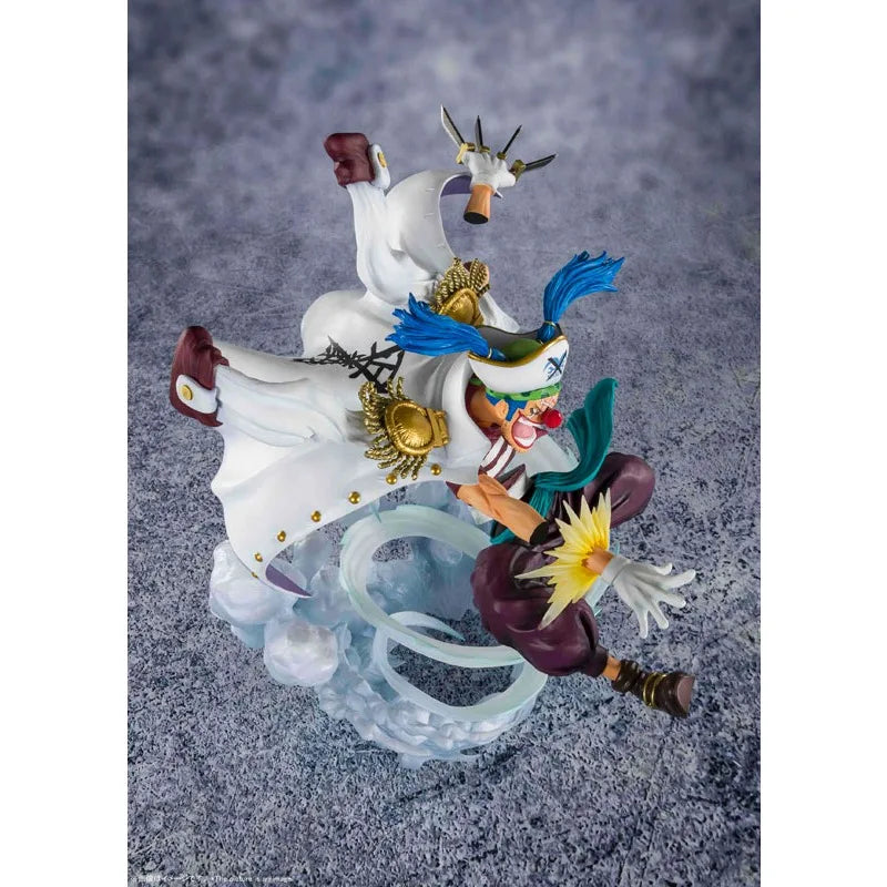 BANDAI F.Zero One Piece  Buggy the Clown Marineford War Original genuine PVC Action Anime Model Toys Figure Collection Doll Gift