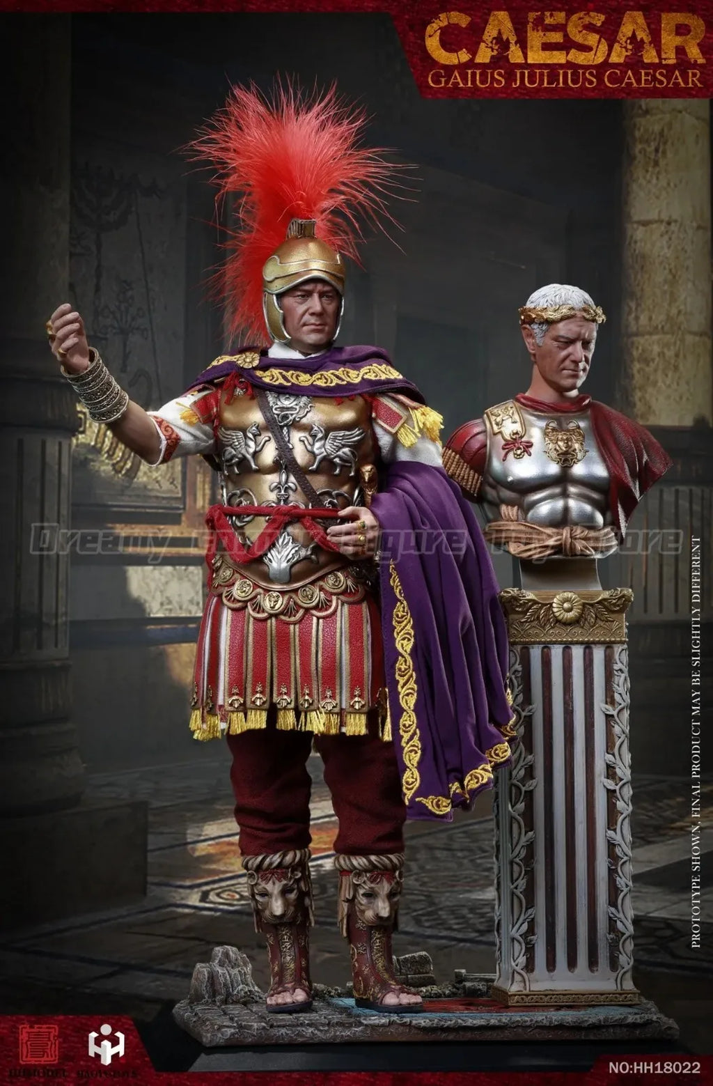 【In Stock】HHMODEL HAOYUTOYS HH18022 Imperial Legion Julius Caesar Deluxe Ver 1/6 Action Figure Toy Model Collection Ornament