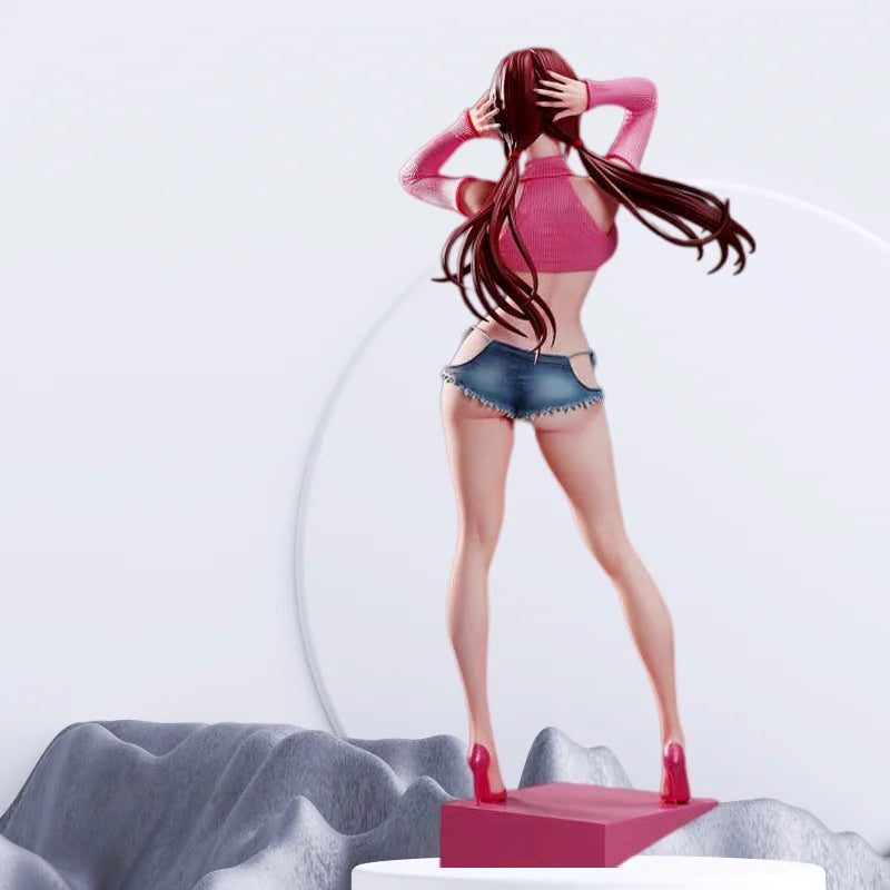 Anime Figures 31cm High Quality Makinami Summer Girlfriend Series Gk Model Campus Deskmate Desktop Ornament Collection Gift