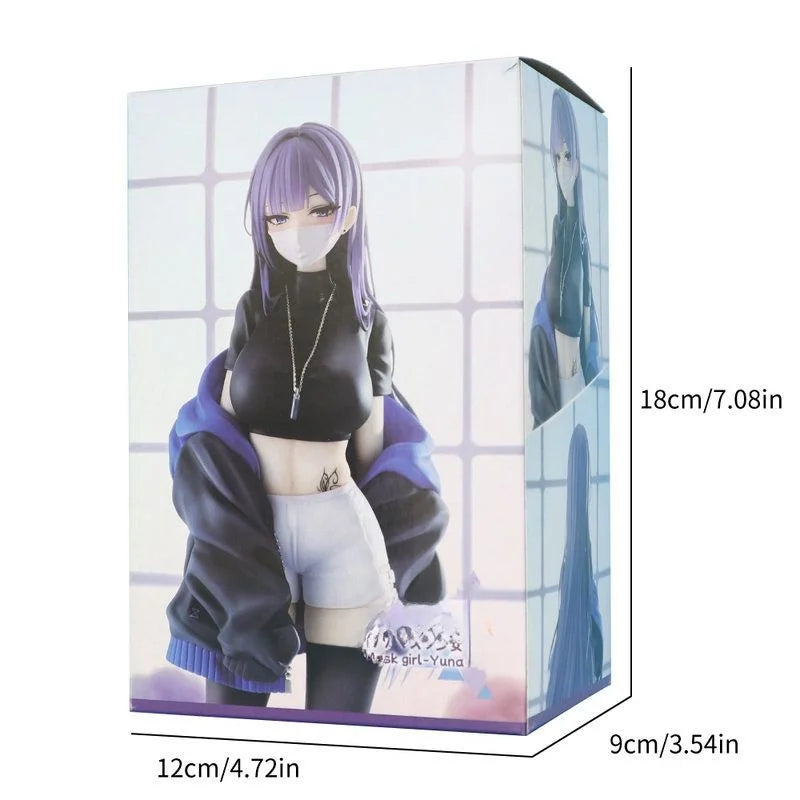 Neue grenzüberschreitende Sammelfigur Anime-Mädchen Yuna Desktop-Gehäuse Ornament PVC-Material Erwachsene ence Spezieller Hobbyartikel