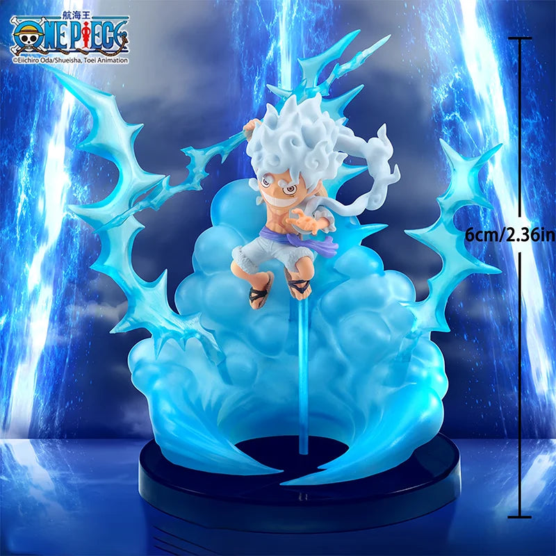 1pc Official One Piece Gear 5 Luffy Figure Statue Anime Collectible Display Model Desktop Car Decor Collection Birthday Gift.