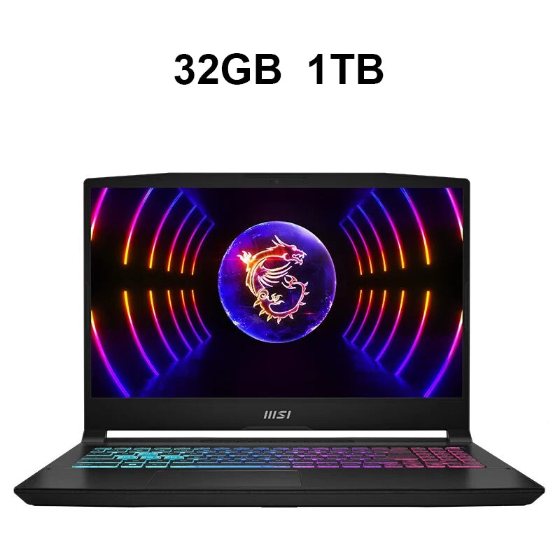 MSI Katana 15 Gaming-Laptop 15,6 Zoll QHD 165Hz IPS-Bildschirm Notebook i7-13620H 16GB 1TB RTX4060 Gaming-Computer Win11 Netbook