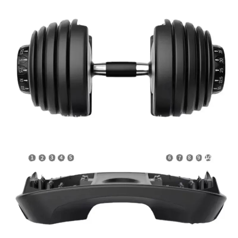 Auf Lager Fitness Freihanteln Langhanteln 24KG 52,5LB Fitnessgeräte Verstellbares Hantelset Für Bodybuilding