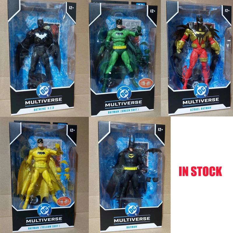 McFarlane Toys Azrael Batman Knightquest/Batwing/Green Yellow Batman/Batman Troika 7" Action Figures DC Multiverse Model