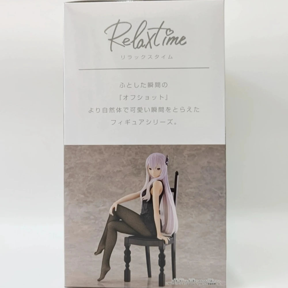 Bandai Original Genuine Banpresto Re: Life in A Different World From Zero Relax Time Echidna Another Color 21cm Model Toy Figure