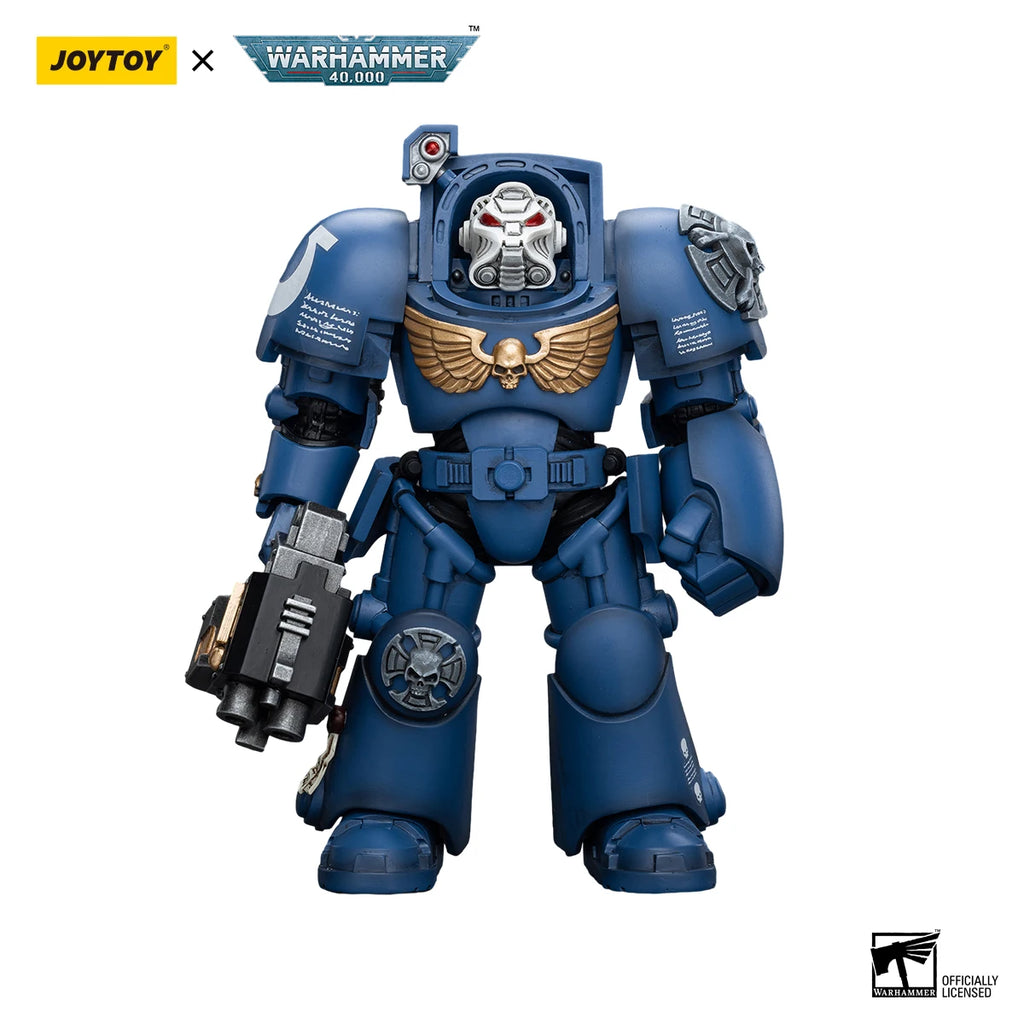 [IN STOCK]JOYTOY Warhammer 40K Action Figure 1/18 Ultramarines Terminator Squad 3PCS Model birthday
