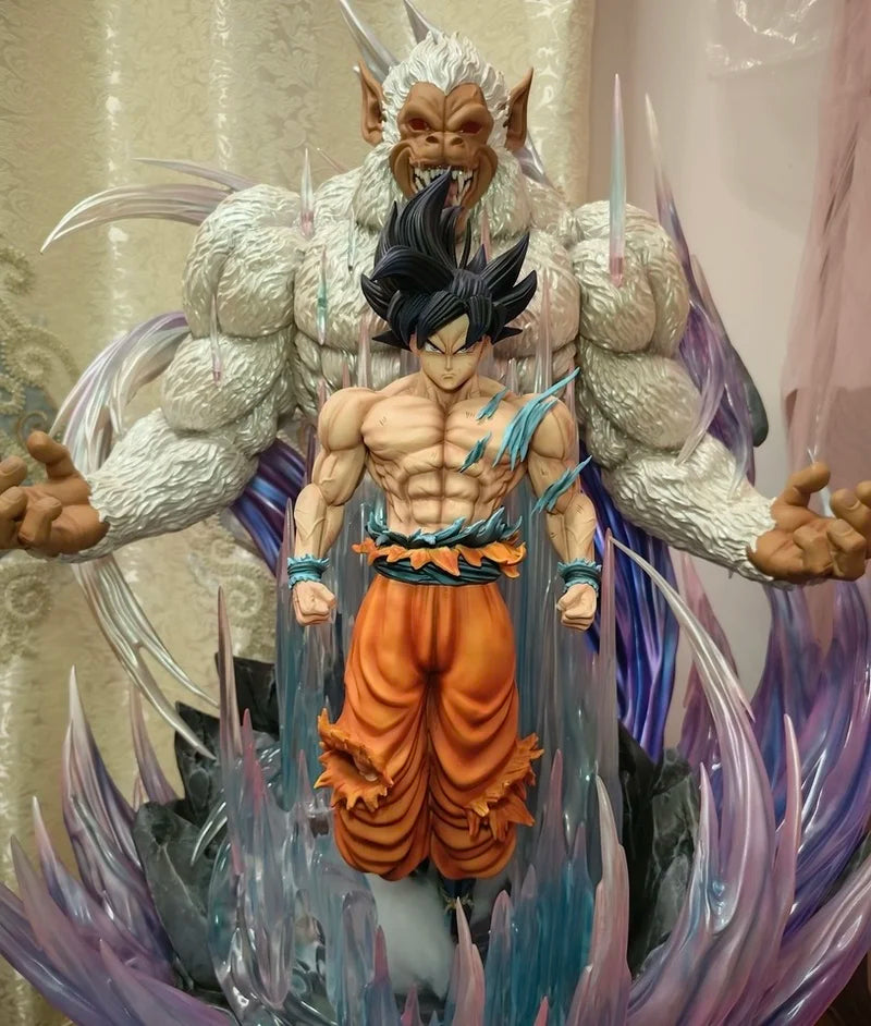 31cm Dragon Ball Great Ape King Son Goku Ultra Huge And Domineering Action Figurine Statue Model Game Combat Posture Ornament