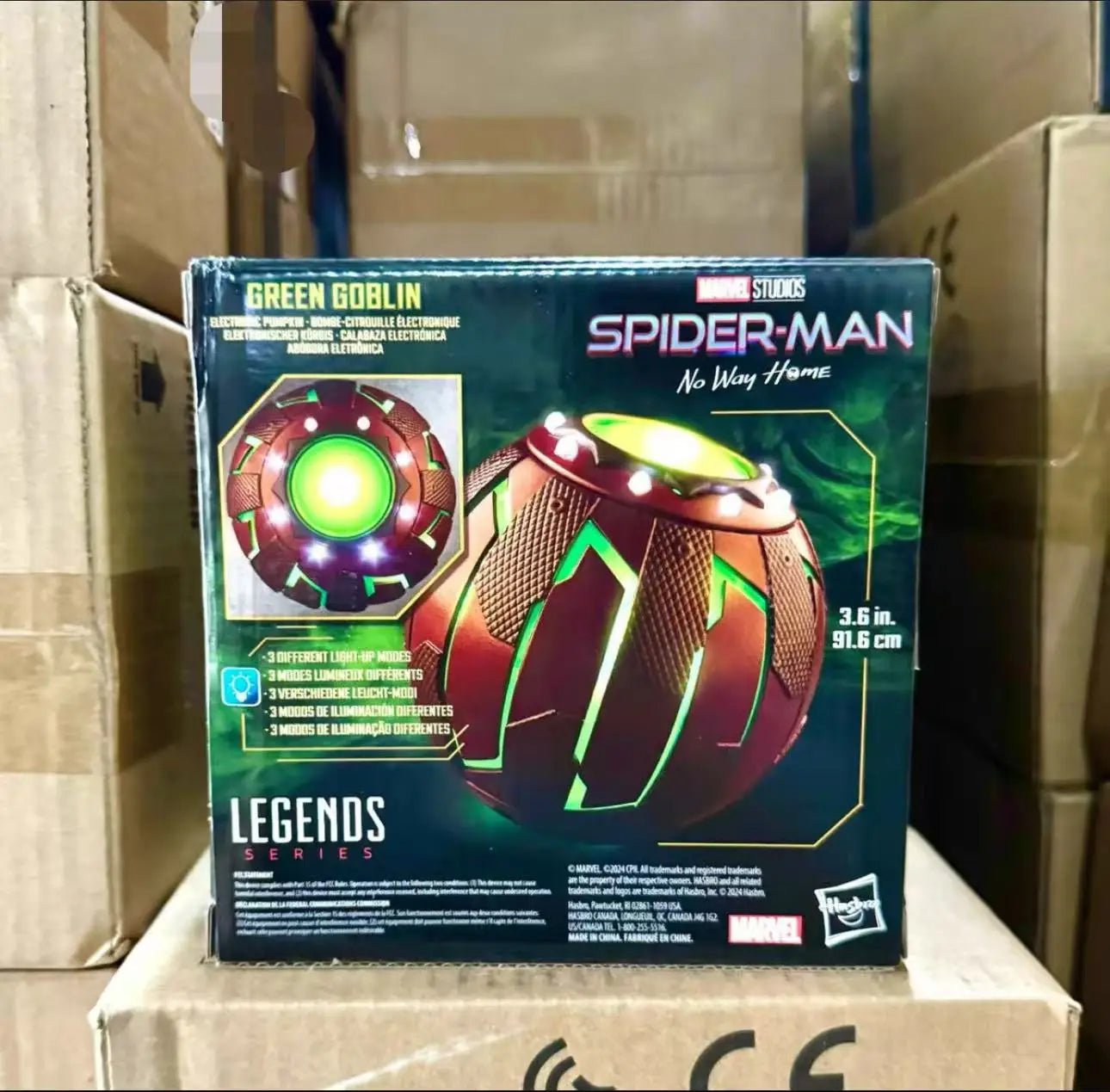 Hasbro Marvel Legends Spider-Man Green Pumpkin Bombball