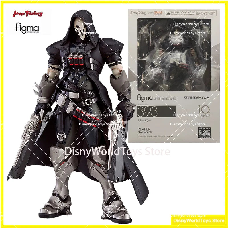 100% Original Figma 393 Overwatch  Reaper In Stock Anime Action Collection Figures Model Toys