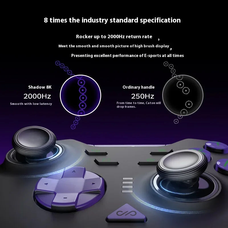 PXN P5 8K Gamepad Three Mode Wireless Game Controller Custom 8000Hz Polling Rate Hall Trigger Gamepads For PC NS Smartphone