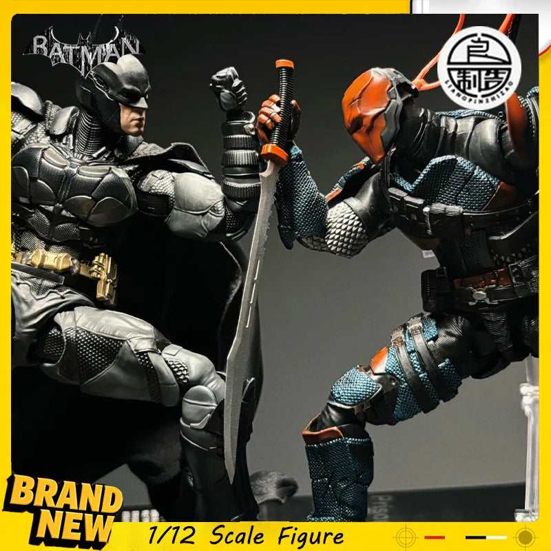 Brand New U-P-Finegures Deathstroke Arkham Knight Action Figure LPZZ Batman Figures V8.04 Suit 1/12 Collection DC Multiverse Toy
