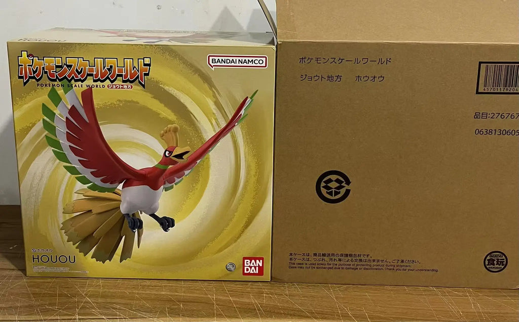 Bandai Original Pokemon Scale World Jouto Region Houou Lugia Anime Figures Collection Gifts Model Ornaments