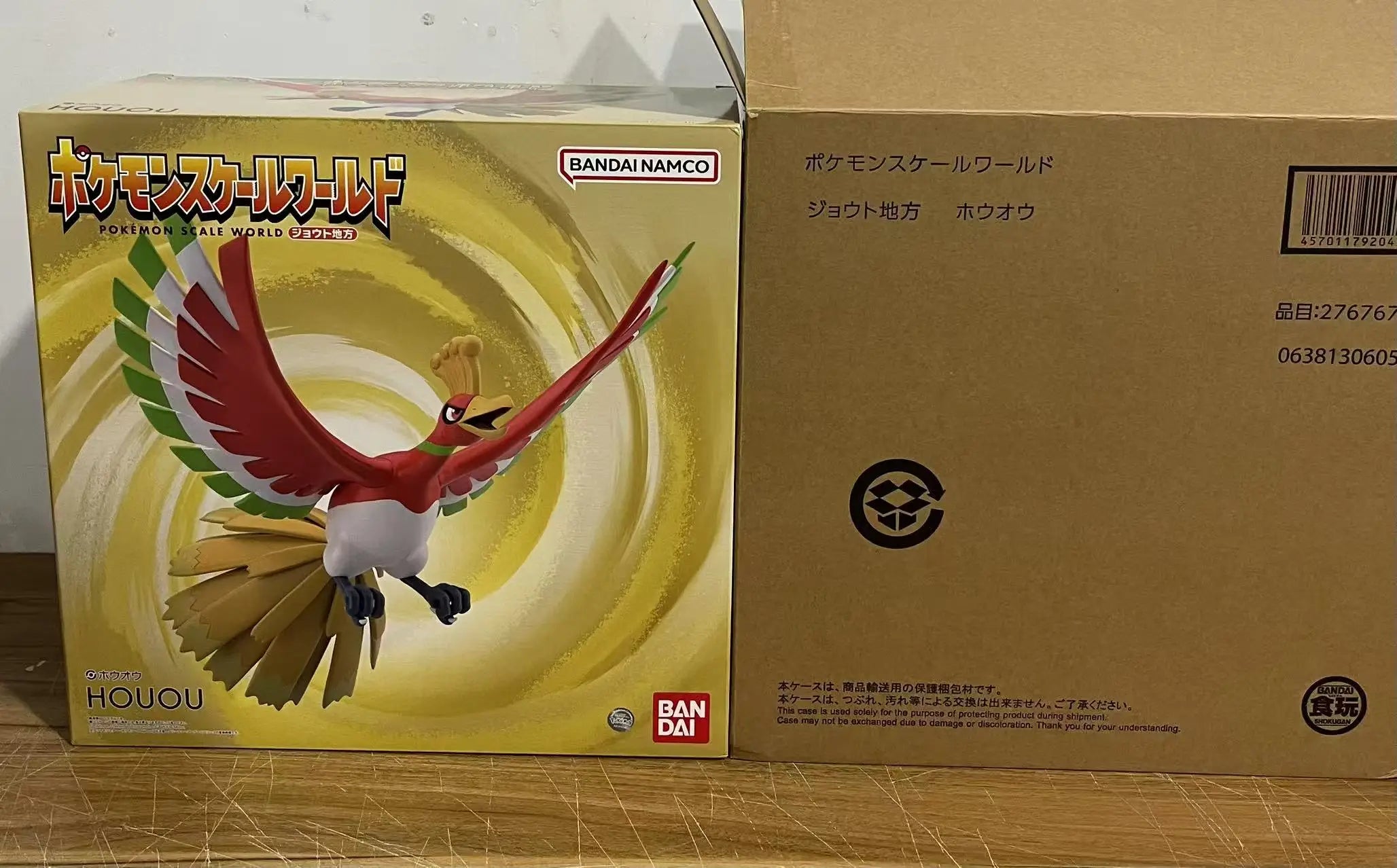 Bandai Original Pokemon Scale World Jouto Region Houou Lugia Anime Figures Collection Gifts Model Ornaments