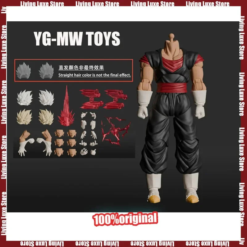 YG-mw Toys Weekly Color Version Vegito Figure Dragon Ball SHF Super Saiyan God Vegito Anime Action Figures Figurine Gifts Toys