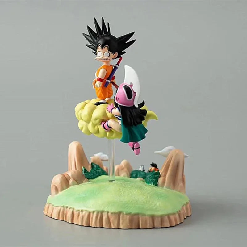 8 cm/3,14 in Anime Dragon Ball Z Figur Goku &amp; Chichi Figur Statue Sammler Modell Spielzeug Geschenk