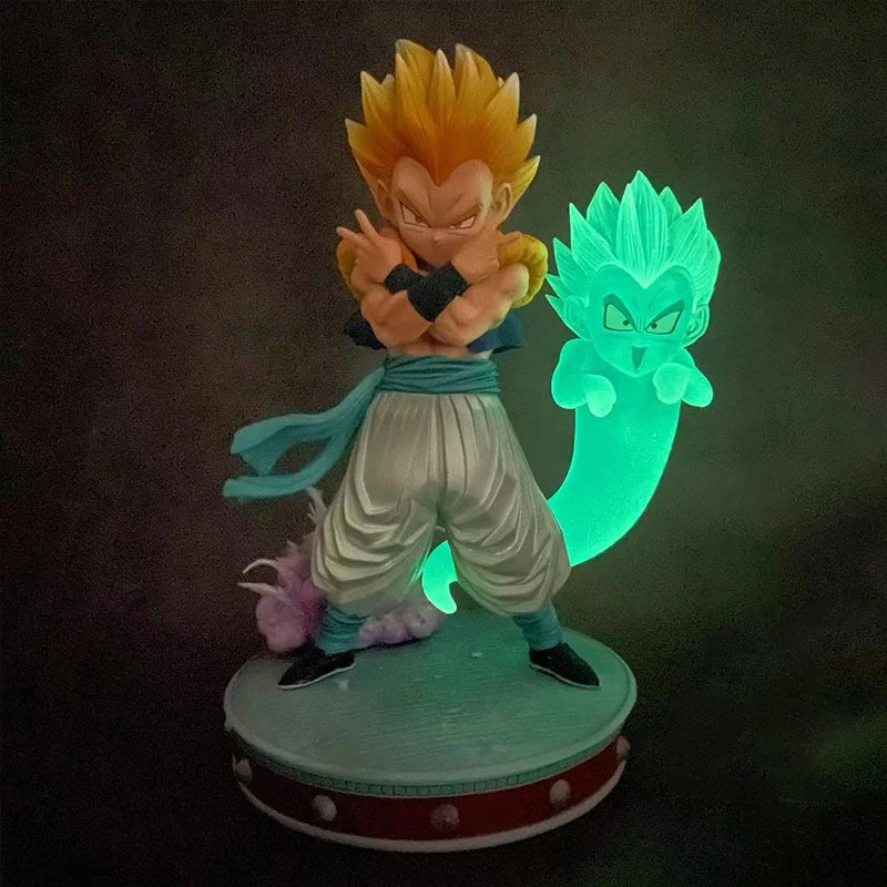 Dragon Ball Z Gotenks Ssj3 Figur Super Saiyajin 3 Gotenks Actionfiguren 25 cm PVC-Statue Sammlung Modell Spielzeug für Kinder Geschenke