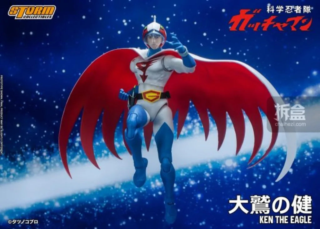 Storm Toys Genuine Science Ninja Team Gatchaman Series G1 Ken The Eagle G3 Jun The Swan Ken Washio 1/12 Action Figures Model Toy