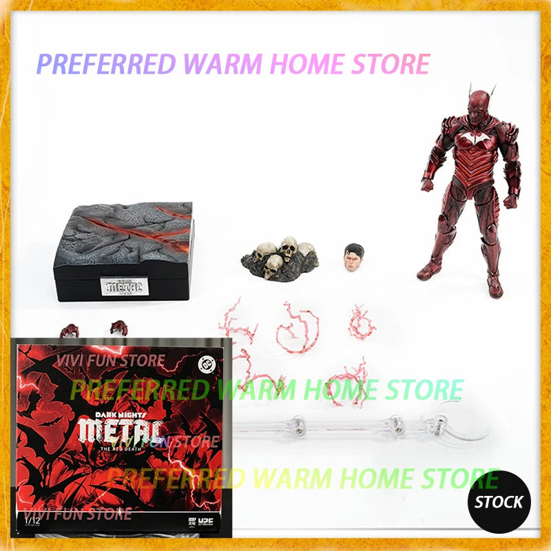 In Stock Original LPZZ THE RED DEATH Movable Model Toys 1/12  Arkham Knight LIANGPINZHIZAO DARK NIGHTS METAL