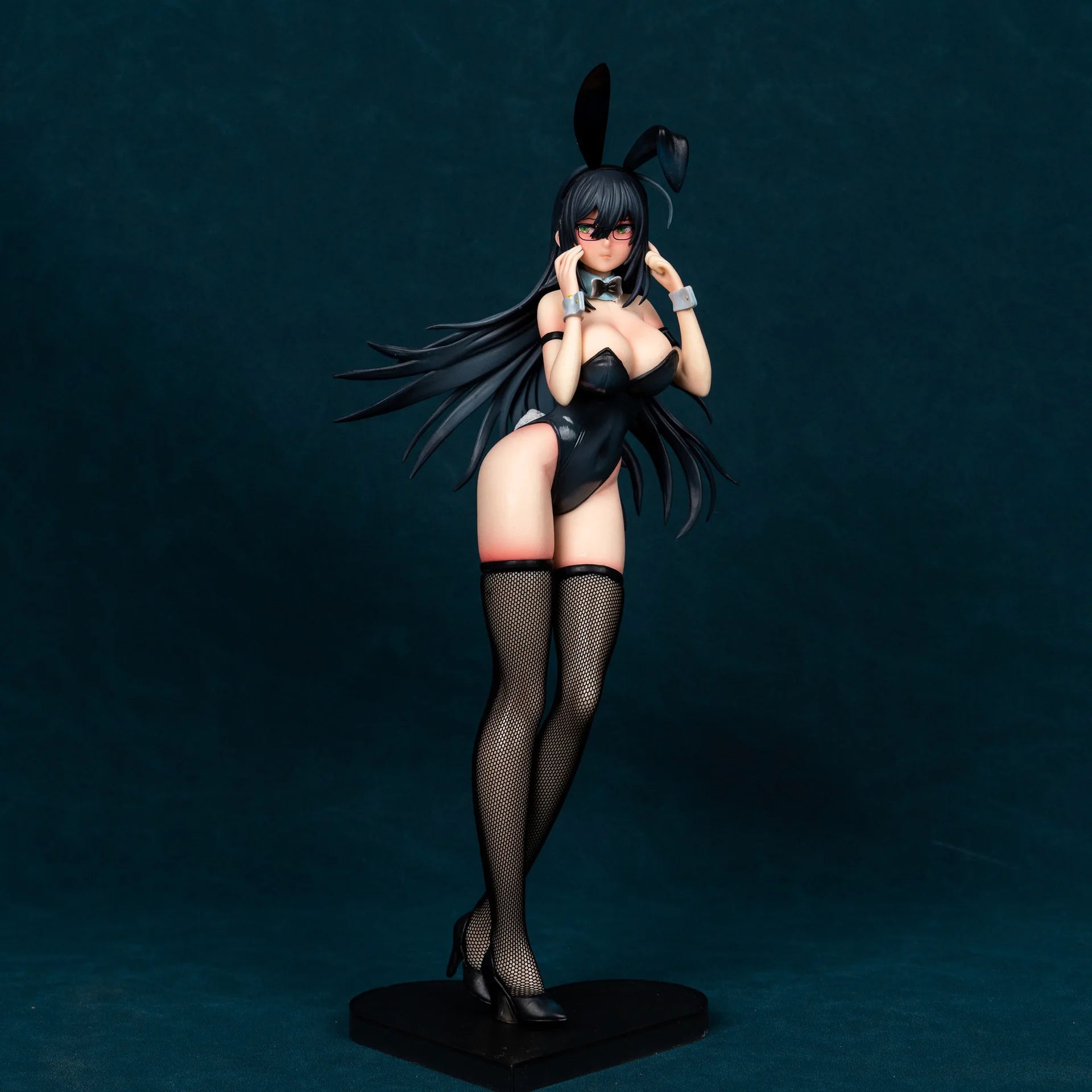 30-32cm B-Style Monochrome Bunny Black And White Anime Figures Game Statue Cartoon Girls Models Collectible Ornament Doll Toys
