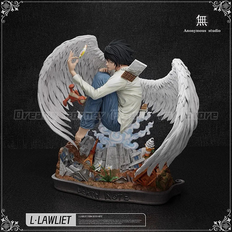 【In Stock】Anonymous Studio DEATH NOTE L.LAWLIET White Wing Ver GK Figure Gift