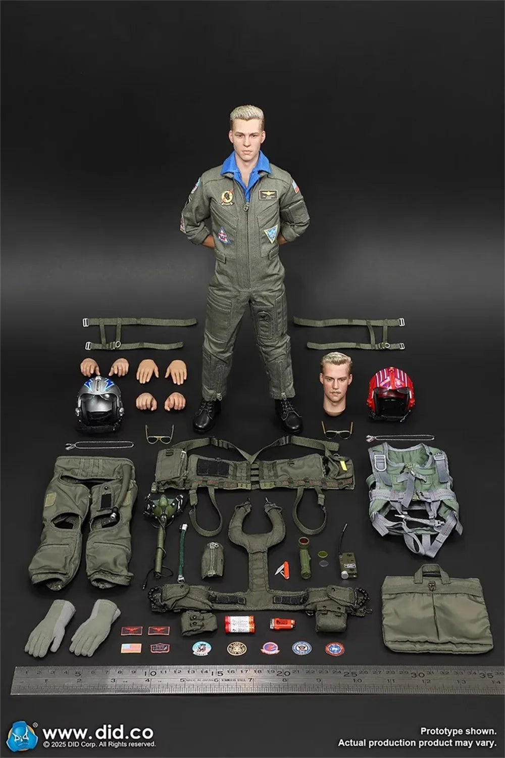 In Stock For Sale 1/6 DID MA80182 The Friend Tom Cruise F14 US. Handsome Guy Soldier Full Set Moveable Action Figure Collect