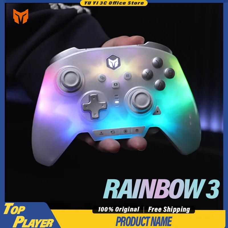 MOJHON  Rainbow 3 Series Wireless Gaming Controller E-sport Electrostatic Capacitance Joystick Hall Effect Liner Trigger 8kHz