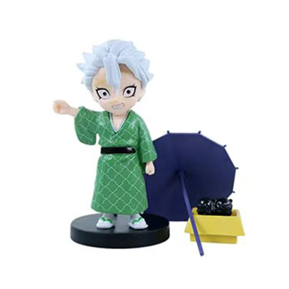 Demon Slayer Plum Rain Series Blind Box Nezuko Tanjiro Q Version PVC Figures Mystery Pack Birthday Christmas Gift