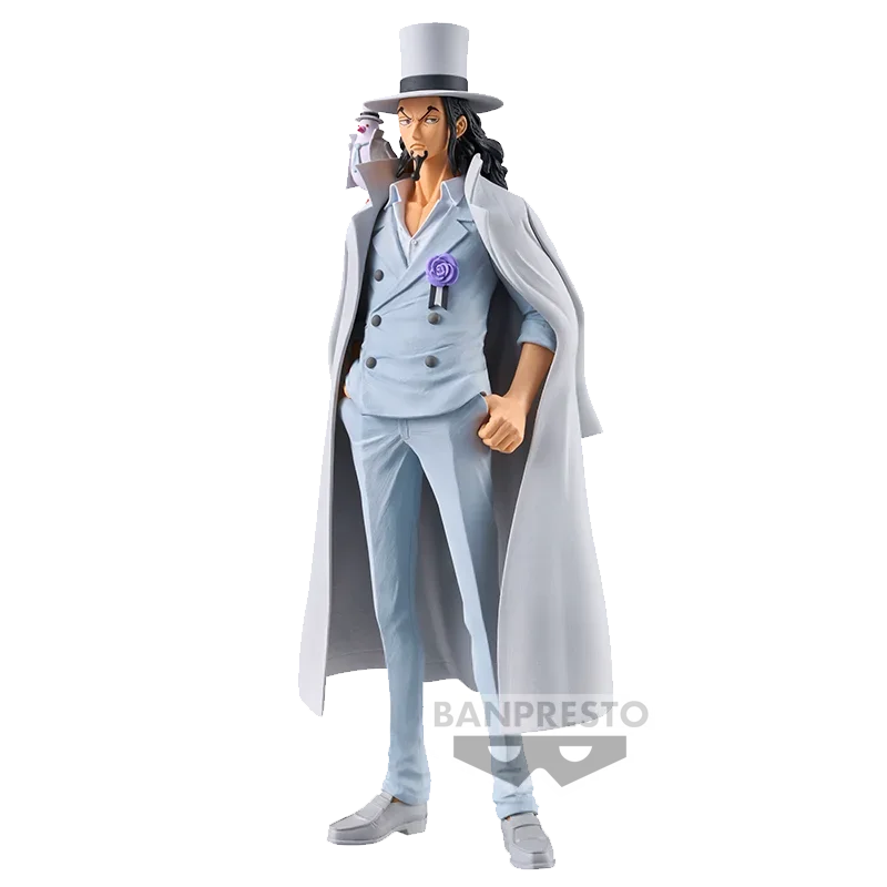 В наличност Bandai BANPRESTO DXF ONE PIECE The Grandline Series Extra Rob Lucci Desktop Doll Anime Action Figure Toy Gift Model