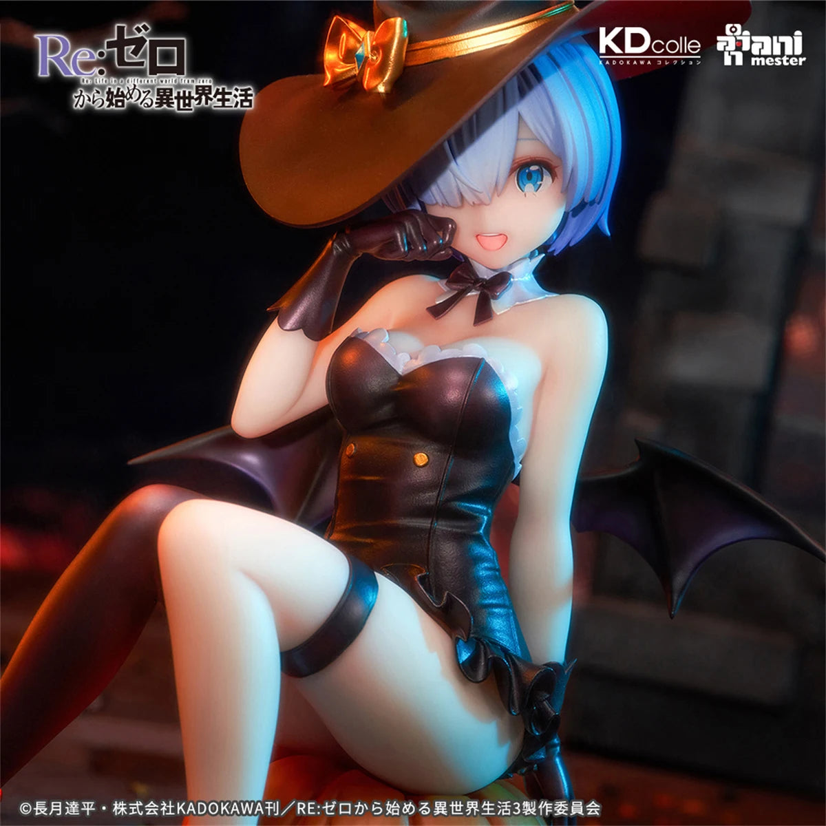 Original AniMester Re: 0 Rem &amp; Ram Phantom Night Enchantress ver Anime Figur PVC Sammlermodell Satuette Spielzeug Ornament Geschenk