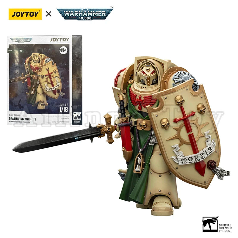 JOYTOY 1/18 Action Figure 40K Dark Angels Deathwing Knight Anime Model Toy Gift