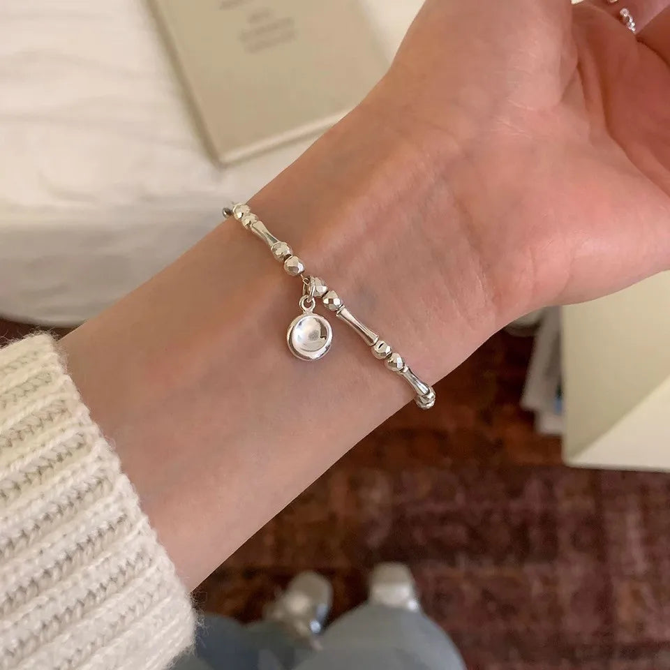 925 Sterling Silber Armband Armreif Vintage Offenes Schloss Geometrische Punk Für Frau Mädchen Mode Schmuck Geschenk Dropship Großhandel