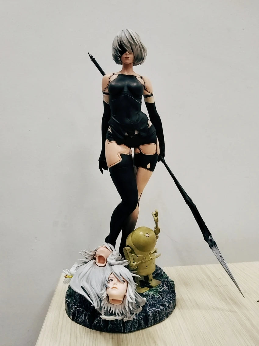 50 cm NieR: Automata Yorha Typ B 2B YoRHa Typ A Nr. 2 A2 Anime Girl PVC Action Figur Spielzeug Statue Sammlung Modell Puppe Geschenk
