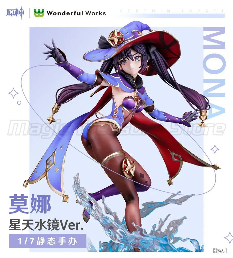 【MT】Wonderful Works MiHoYo Genshin Impact Astrologist Mona Megistus Star Sky Water Mirror 1/7 Scale Anime Figure