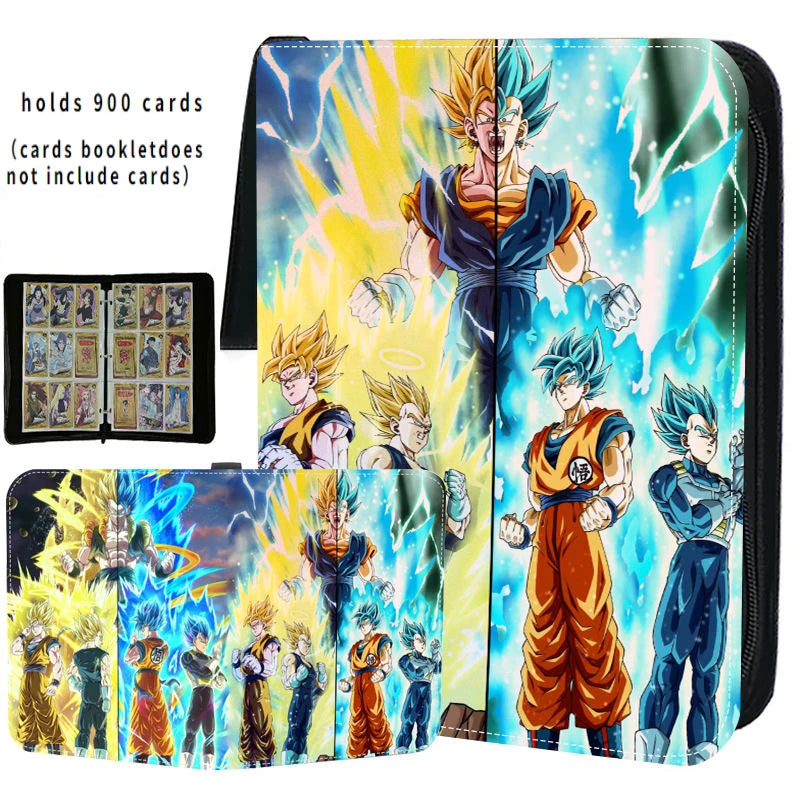Anime 400- 900 Pcs Dragon Ball Goku Freeza Card Book Pu Super Large Capacity Card Binder Display Game Collection Card Kids Gift