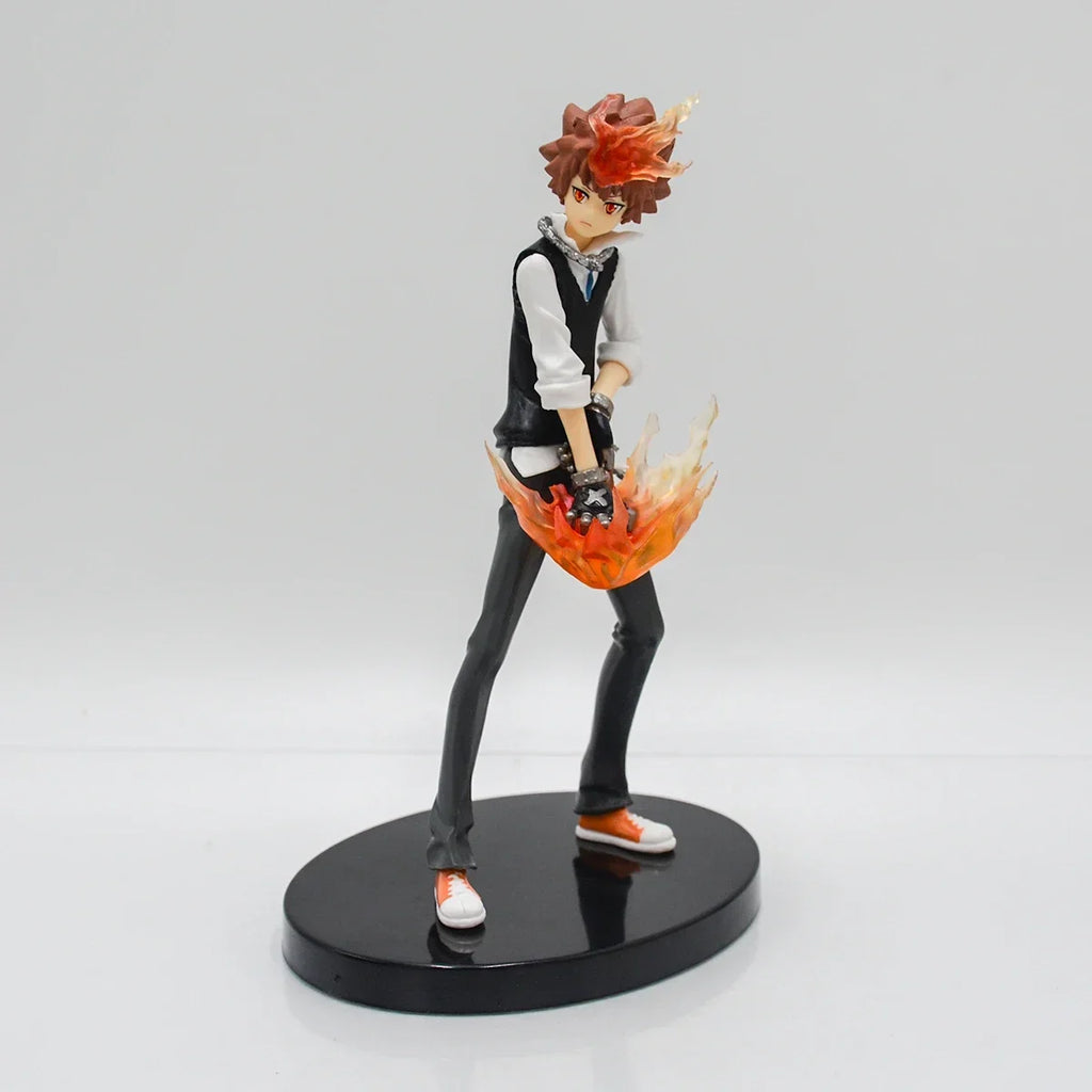 34cm Reborn! Tsunayoshi Sawada Anime Figure Sawada Tsunayoshi Action Figure Katekyou Hitman REBORN! Figurine Model Doll Toy Gift