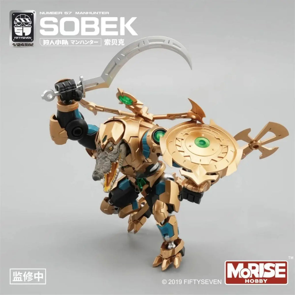 FIFTYSEVEN Number 57 Manhunter No.57 Puppet Squad Anime Figure SOBEK Crocodile1/24 Alligator Assembly Model Action Figure Toys