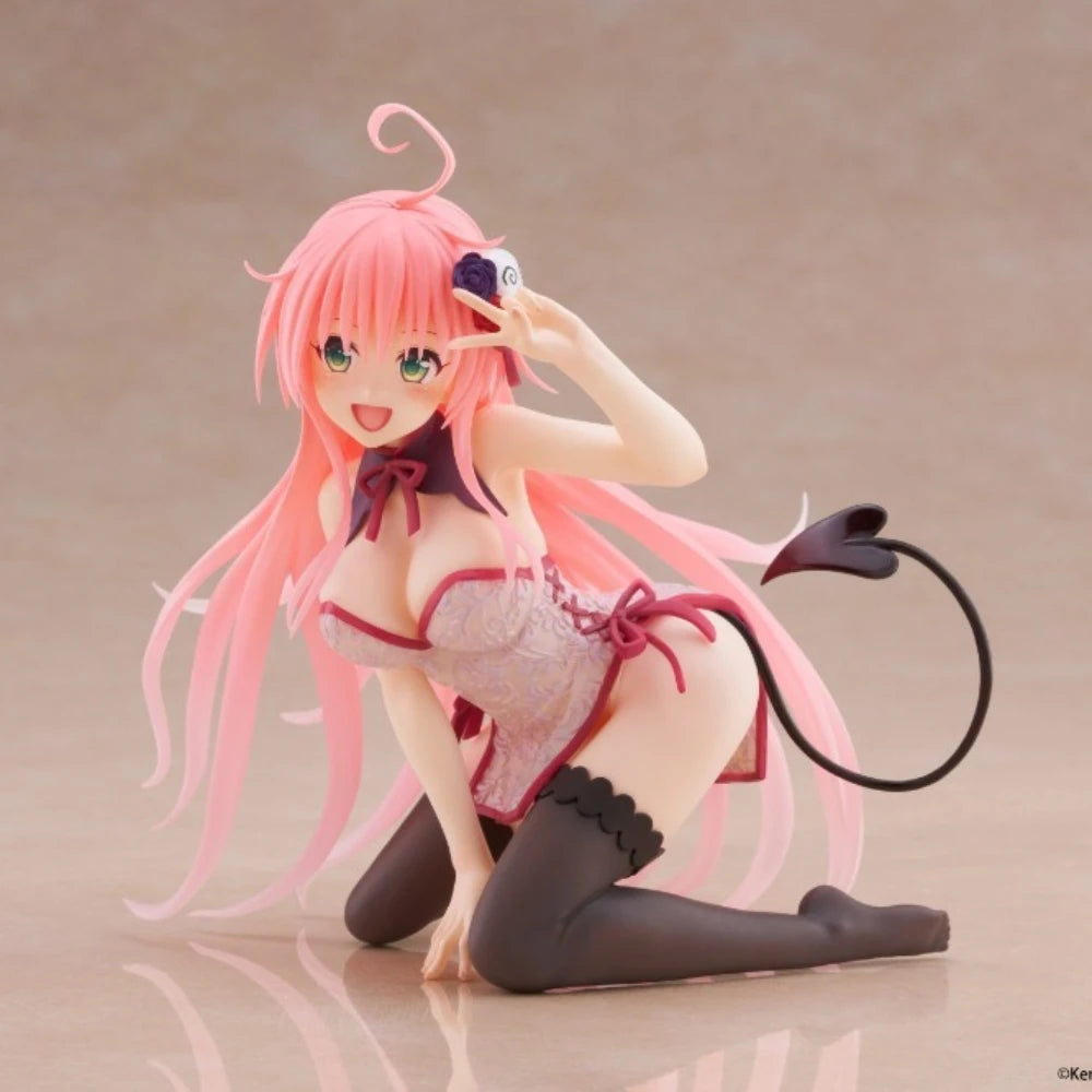 In Stock Taito Original Genuine To Love-Ru Darkness Desktop Cute Figure Lala Satalin Deviluke ChineseDress 13cm Model Toy Figure