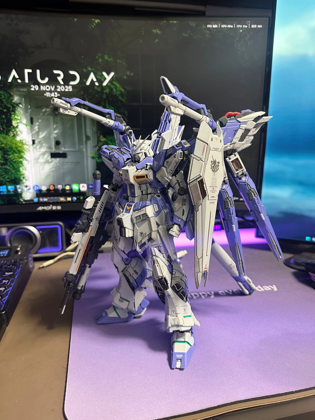 In Stock V-TIGER VT01 02 MG 1/100 RX-93 Alloy Skeleton Assembly Model Kit Action Figure Plastic Model Toy for Christmas Gift