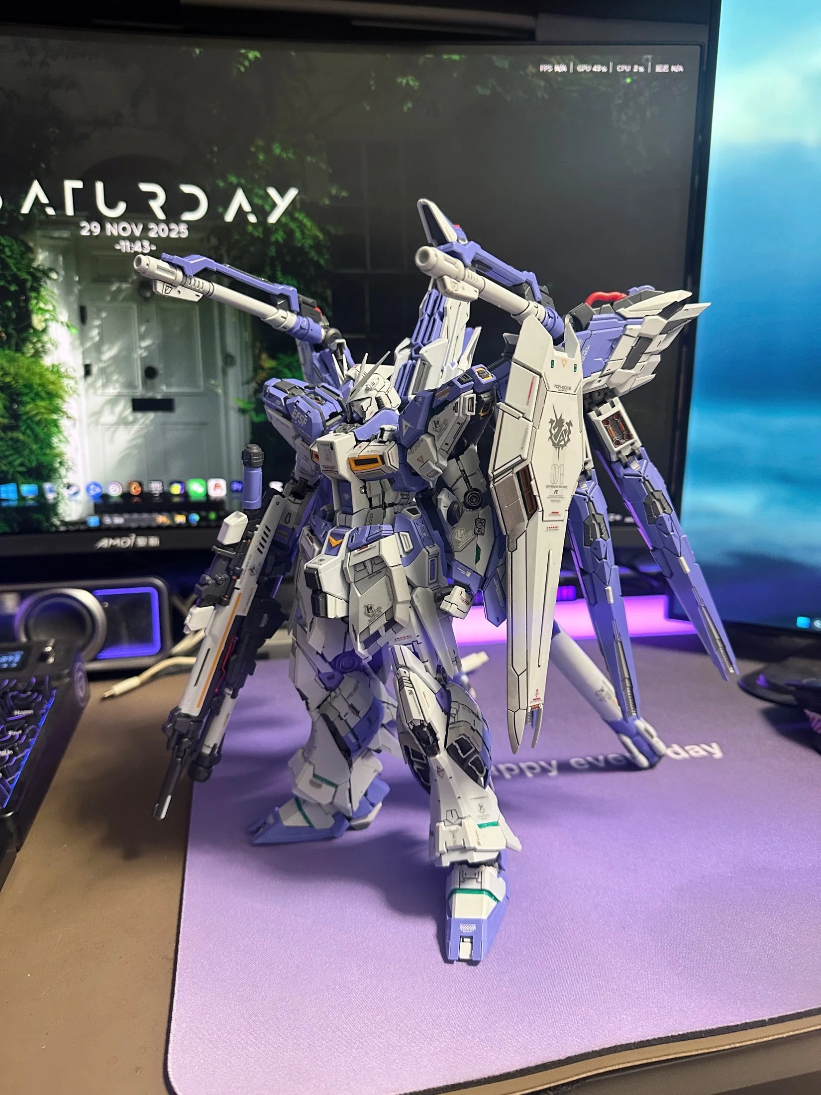 In Stock V-TIGER VT01 02 MG 1/100 RX-93 Alloy Skeleton Assembly Model Kit Action Figure Plastic Model Toy for Christmas Gift