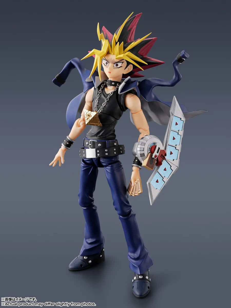 In Stock Original Bandai Sh Figuarts Shf Yami Yugi Yu-gi-oh! Duel Monsters Action Figures Anime Model Toys Figures Collection