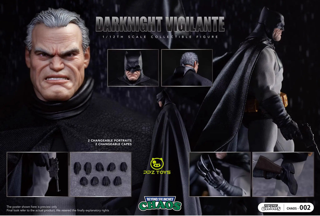 In Stock Chaos Batman Darknight Vigilante Figure Movability Model Toys 1/12 Scale Collectible Figure The Dark Knight Returns