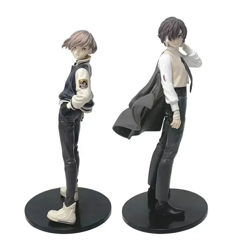 Anime Bungo Stray Dogs Nakahara Chuya Figure Dazai Osamu Action Figures Noodles Press Model PVC Collectible Toys Birthday Gifts