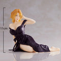 Anime figure Matsumoto Rangiku Inoue Orihime Black nightdress sitting action figure PVC Model Toy Adult Collection Statue Gift