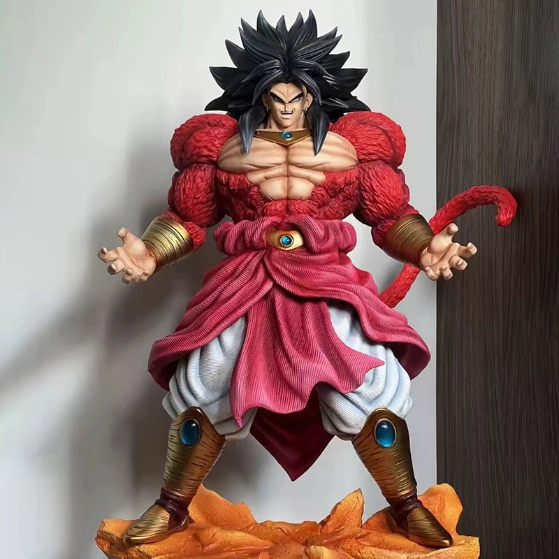 50cm DX Dragon Ball Z Figurine Super Saiyan 4 Broli Statue Anime Collectible Model Doll Toy Gift Fans Collection Model Ornament