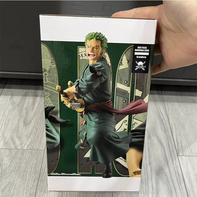 In Stock Original Bandai Banpresto One Piece Grandista Roronoa Zoro Anime Figures Model Decorative Ornaments Boys gift