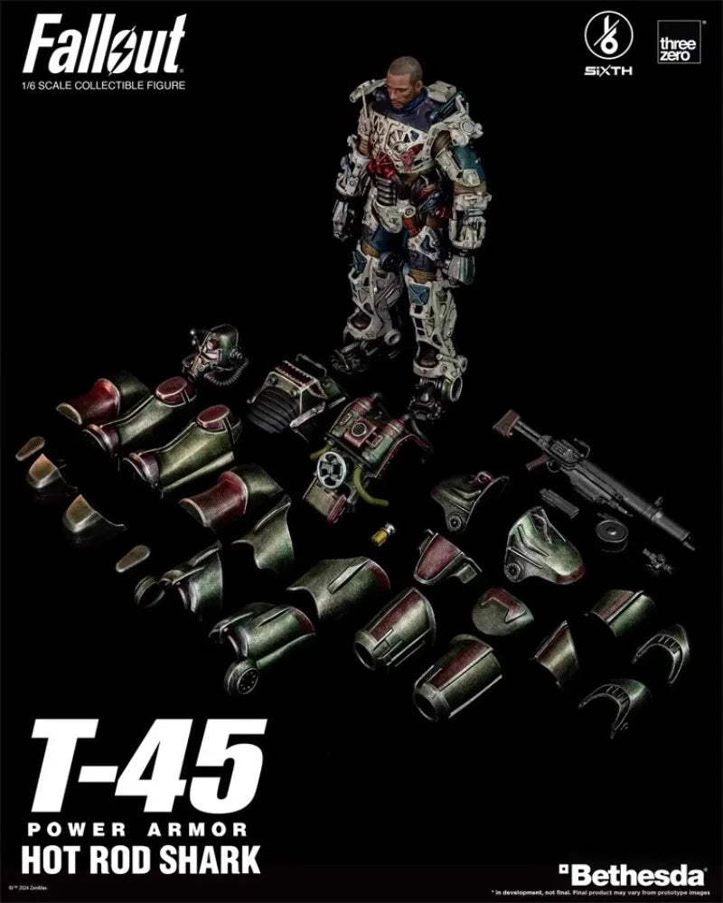 In Stock Original in Stock Threezero 3Z07740W0 Fallout T-45 T45 Shark Power Armor 1/6 Action Figure Collection Gift
